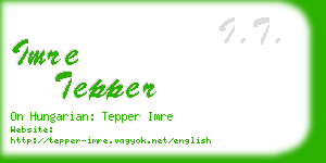 imre tepper business card